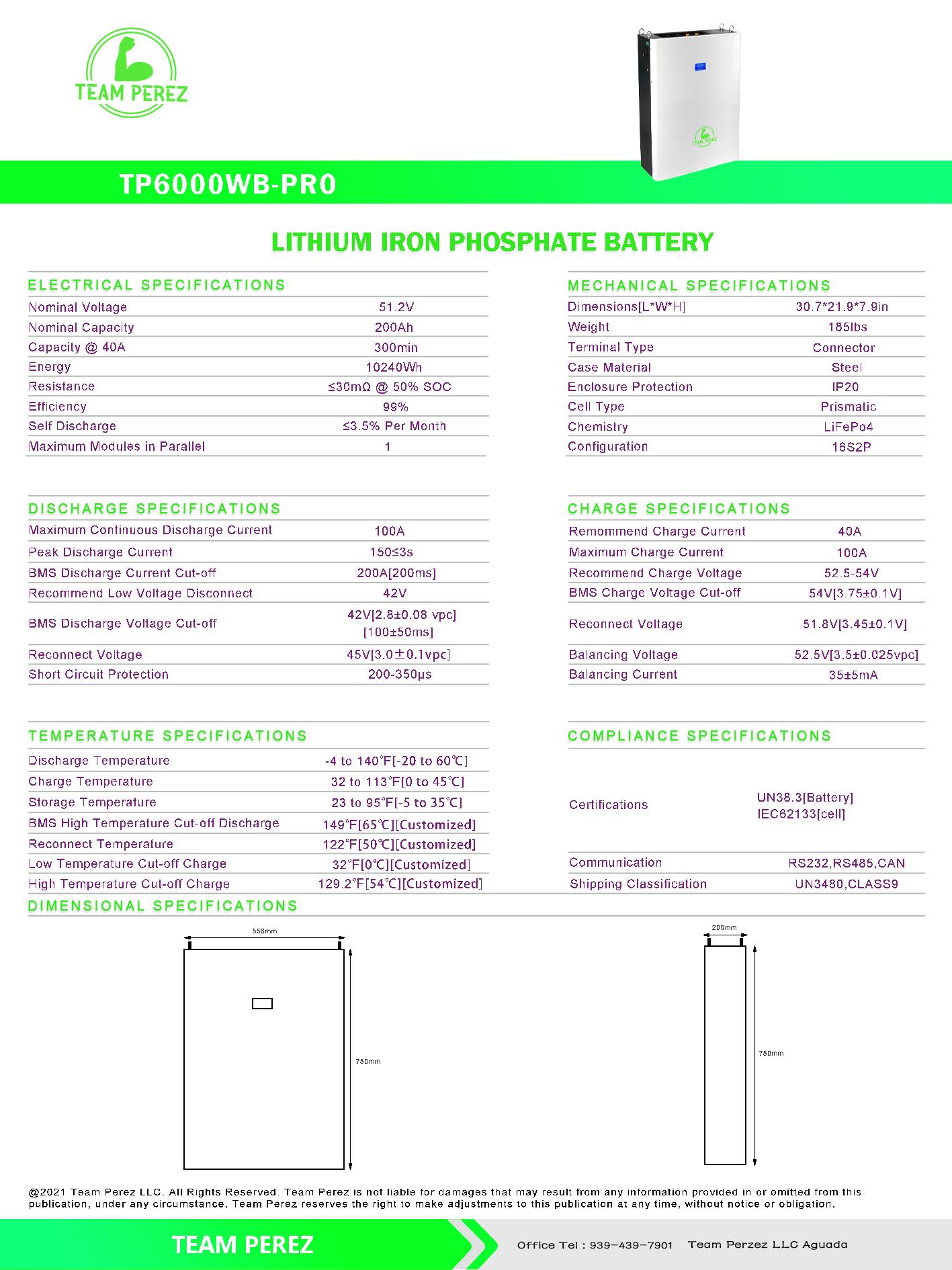 Specs Sheet